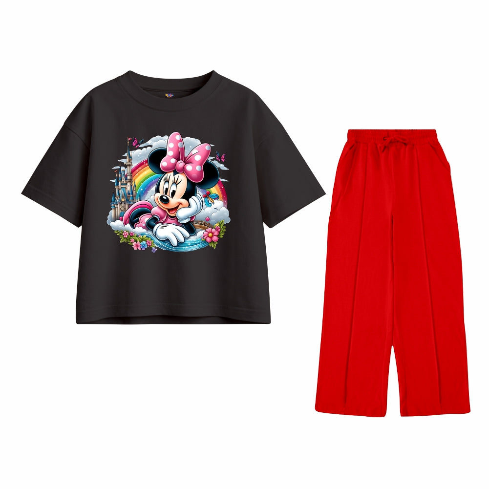 Mickey Girl with Rainbow Oversized Tracksuit
