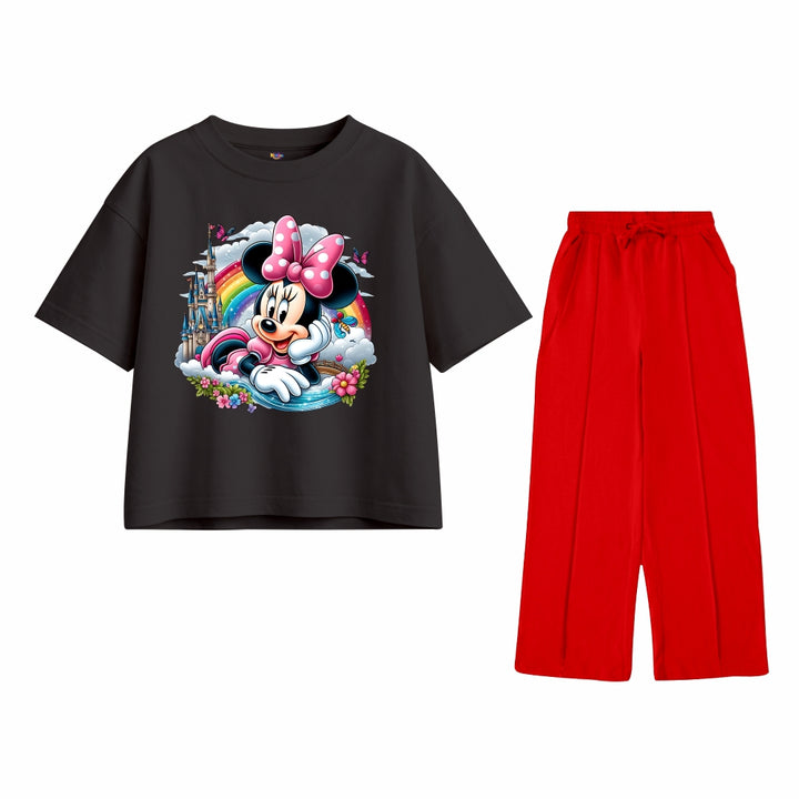 Mickey Girl with Rainbow Oversized Tracksuit