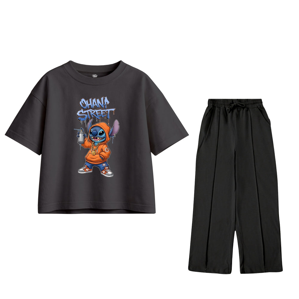 lilo stitch Oversized Tracksuit