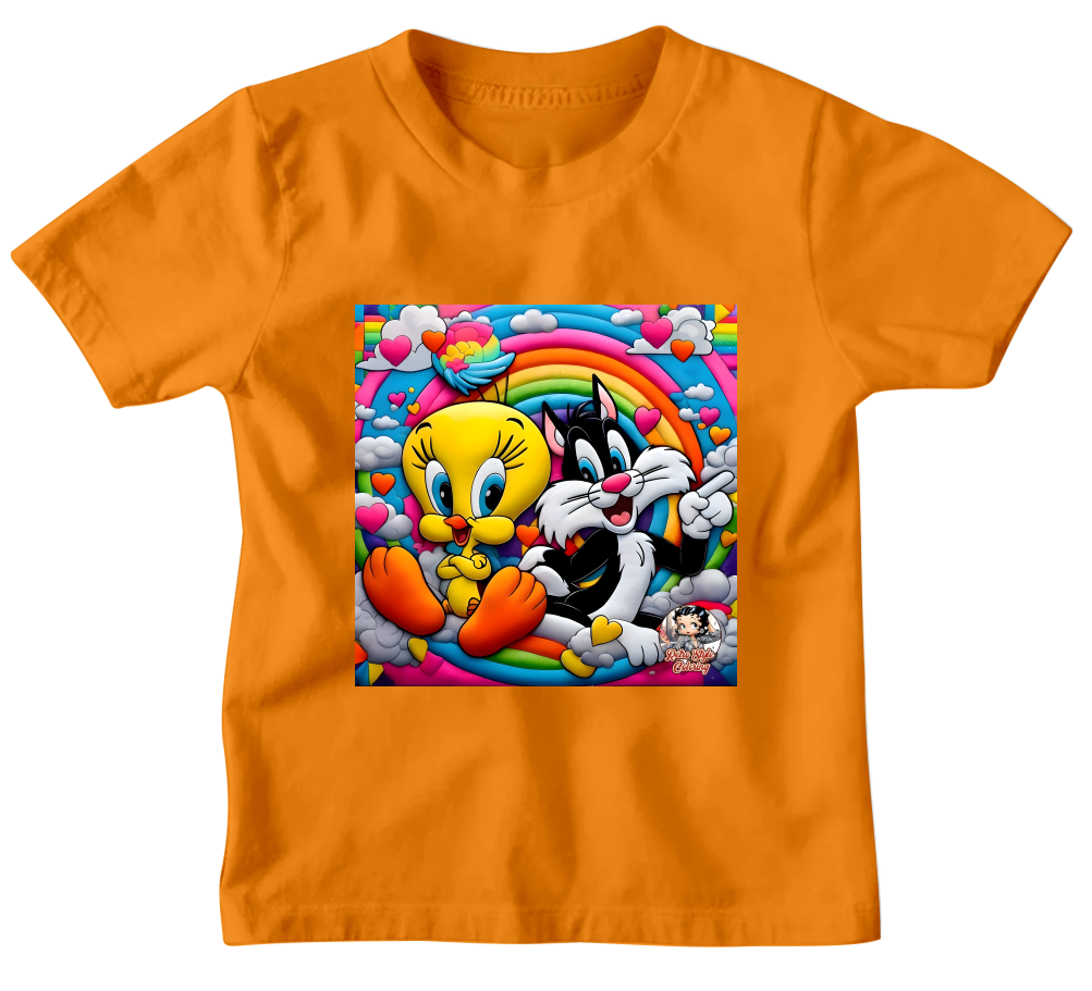 TWEETY BIRD AND SYLVESTER T-SHIRT