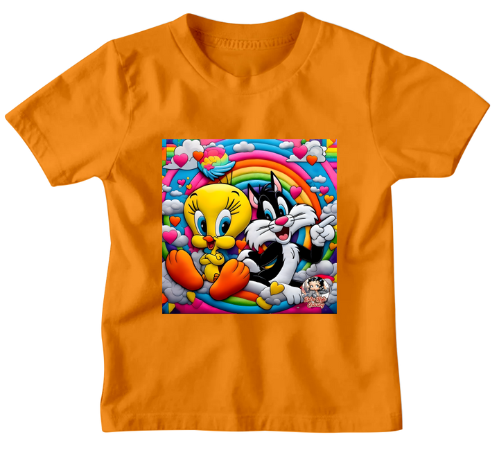 TWEETY BIRD AND SYLVESTER T-SHIRT