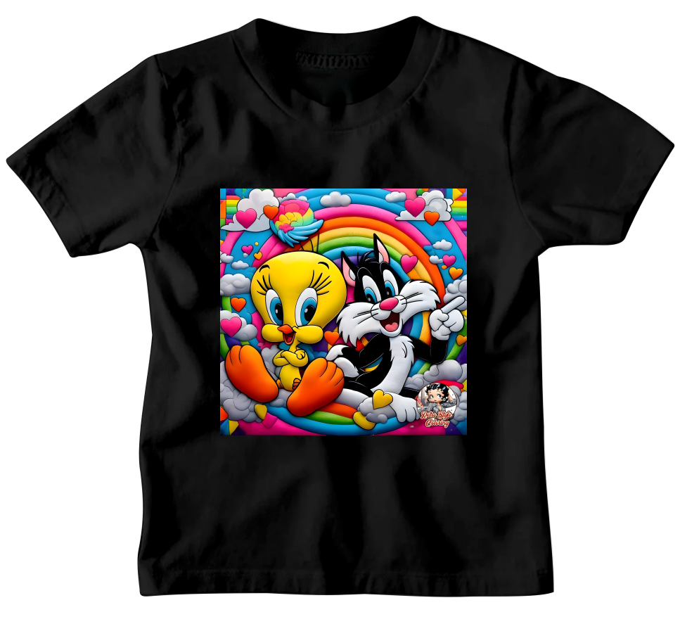 TWEETY BIRD AND SYLVESTER T-SHIRT