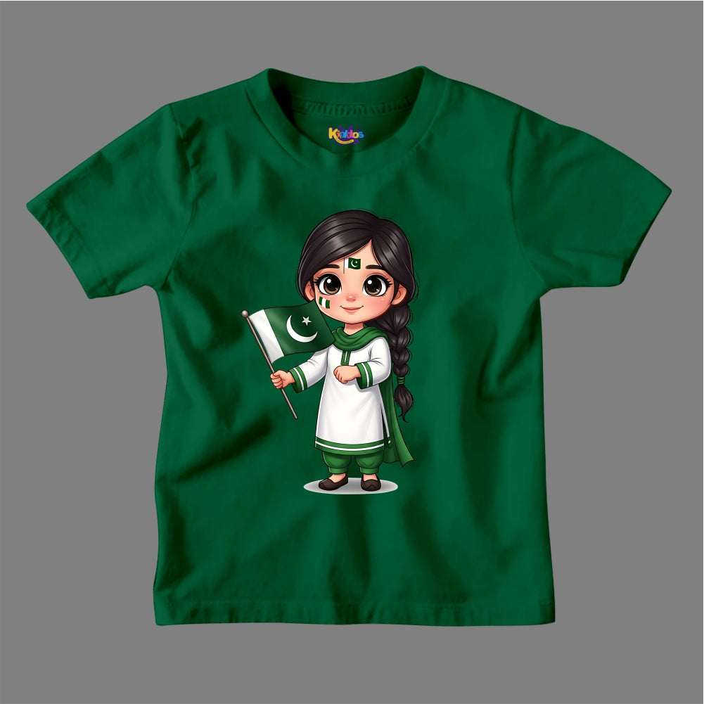 14 AUGUST STYLISH PAKISTANI GIRL T-SHIRT