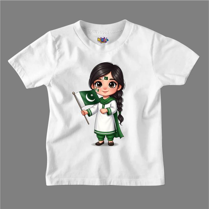 14 AUGUST STYLISH PAKISTANI GIRL T-SHIRT
