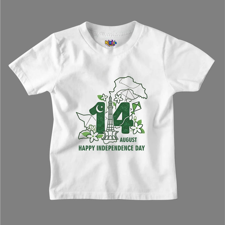 14 AUGUST HAPPY INDEPENDENCE DAY T-SHIRT