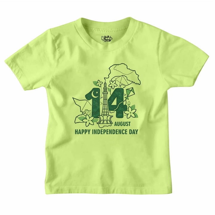 14 AUGUST HAPPY INDEPENDENCE DAY T-SHIRT
